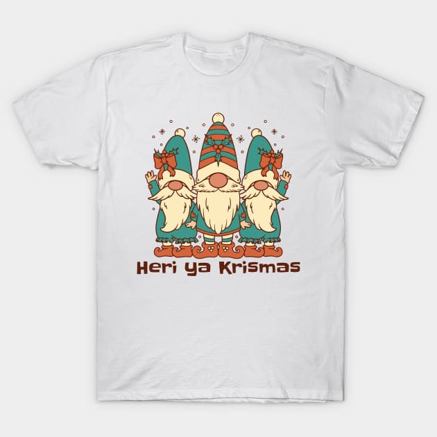 Merry Christmas in Swahili T-Shirt by SunburstGeo